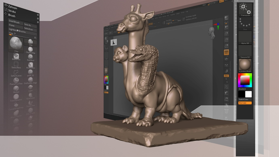 Zbrush für das Finish